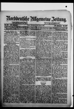 Norddeutsche allgemeine Zeitung vom 28.08.1897