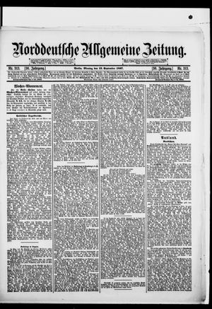 Norddeutsche allgemeine Zeitung vom 13.09.1897
