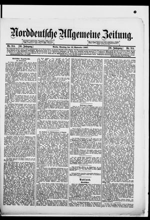 Norddeutsche allgemeine Zeitung vom 14.09.1897