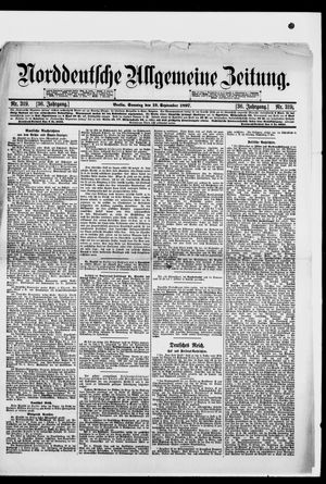 Norddeutsche allgemeine Zeitung vom 19.09.1897