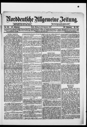 Norddeutsche allgemeine Zeitung vom 20.09.1897