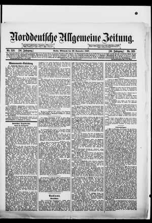 Norddeutsche allgemeine Zeitung vom 29.09.1897