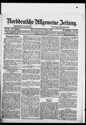 Norddeutsche allgemeine Zeitung vom 30.09.1897