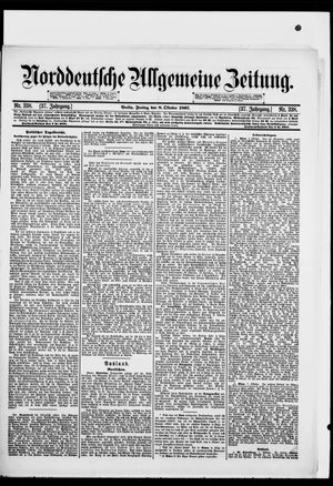 Norddeutsche allgemeine Zeitung vom 08.10.1897