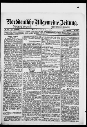 Norddeutsche allgemeine Zeitung vom 09.10.1897