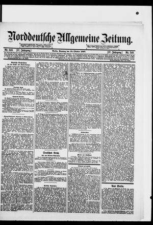 Norddeutsche allgemeine Zeitung vom 10.10.1897