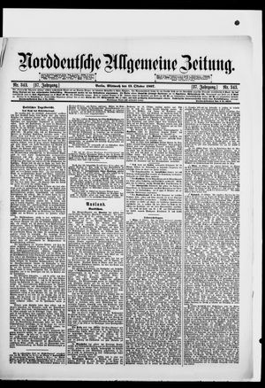 Norddeutsche allgemeine Zeitung on Oct 13, 1897
