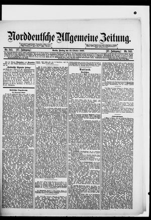 Norddeutsche allgemeine Zeitung on Oct 15, 1897