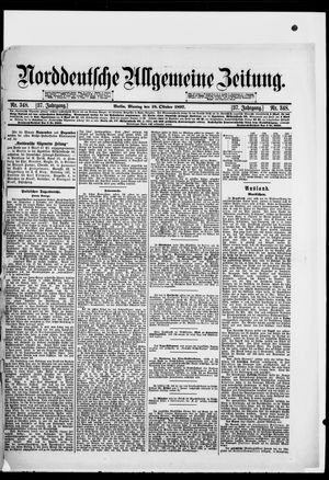 Norddeutsche allgemeine Zeitung on Oct 18, 1897