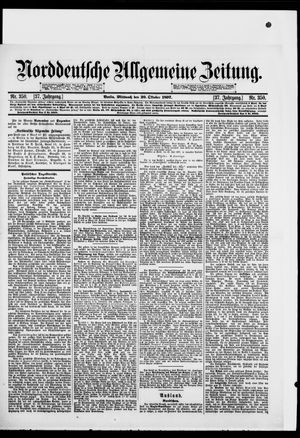 Norddeutsche allgemeine Zeitung vom 20.10.1897