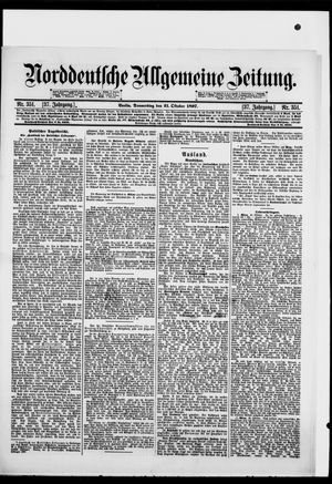 Norddeutsche allgemeine Zeitung vom 21.10.1897