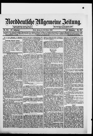 Norddeutsche allgemeine Zeitung vom 22.10.1897