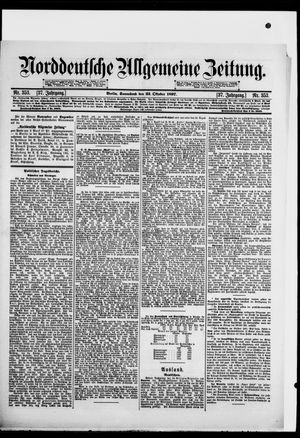 Norddeutsche allgemeine Zeitung vom 23.10.1897