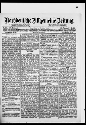 Norddeutsche allgemeine Zeitung vom 25.10.1897
