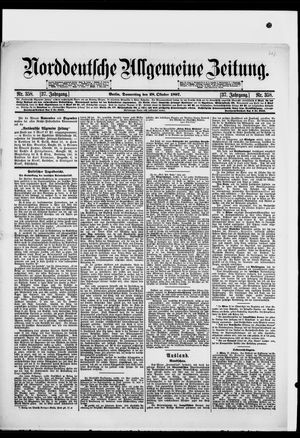 Norddeutsche allgemeine Zeitung vom 28.10.1897