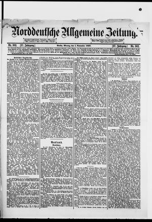Norddeutsche allgemeine Zeitung vom 01.11.1897