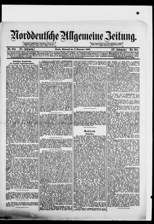 Norddeutsche allgemeine Zeitung vom 03.11.1897