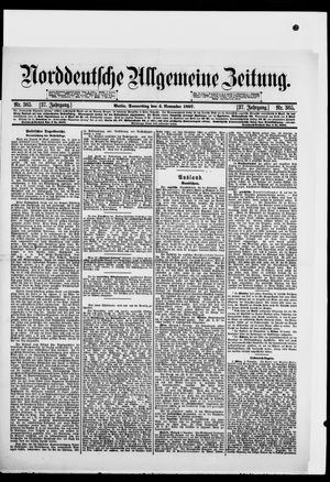 Norddeutsche allgemeine Zeitung vom 04.11.1897