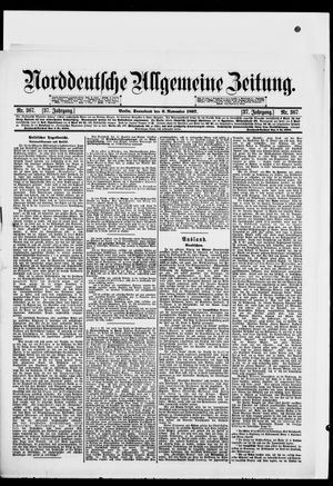 Norddeutsche allgemeine Zeitung on Nov 6, 1897