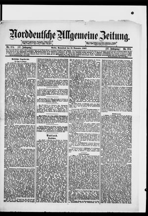 Norddeutsche allgemeine Zeitung vom 13.11.1897