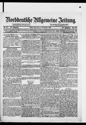 Norddeutsche allgemeine Zeitung vom 18.11.1897