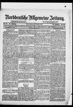 Norddeutsche allgemeine Zeitung vom 19.11.1897