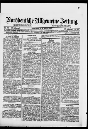 Norddeutsche allgemeine Zeitung vom 21.11.1897