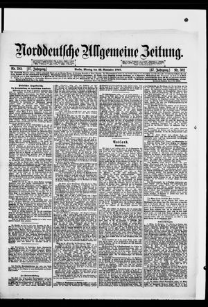 Norddeutsche allgemeine Zeitung on Nov 22, 1897