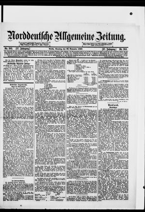 Norddeutsche allgemeine Zeitung vom 23.11.1897