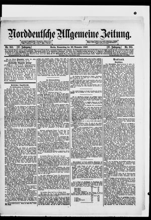 Norddeutsche allgemeine Zeitung vom 25.11.1897