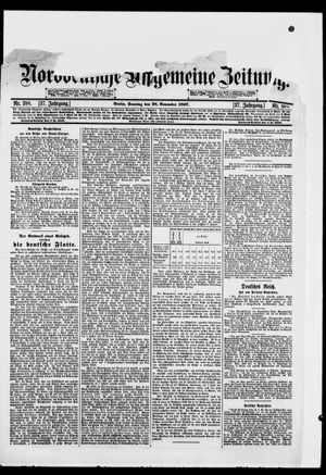 Norddeutsche allgemeine Zeitung vom 28.11.1897