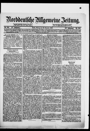 Norddeutsche allgemeine Zeitung vom 29.11.1897