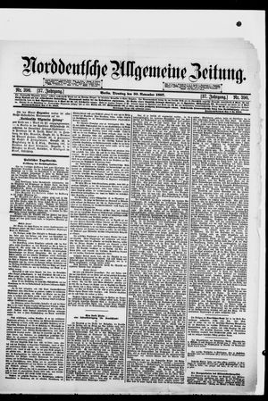Norddeutsche allgemeine Zeitung vom 30.11.1897