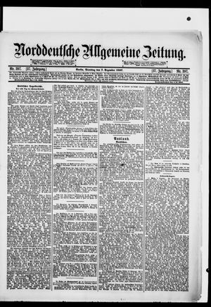 Norddeutsche allgemeine Zeitung vom 07.12.1897