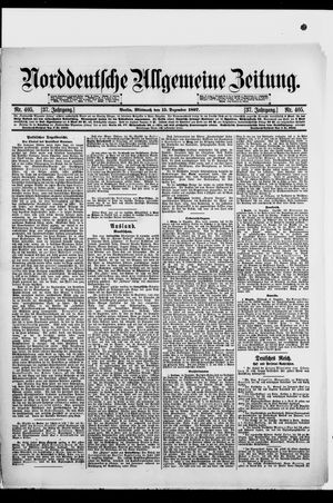 Norddeutsche allgemeine Zeitung vom 15.12.1897