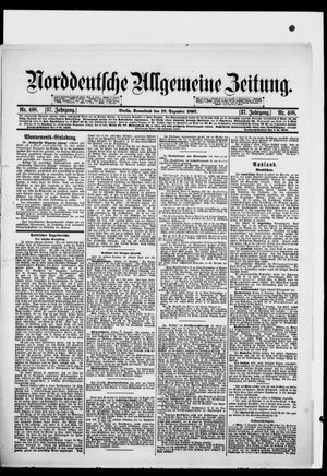 Norddeutsche allgemeine Zeitung vom 18.12.1897