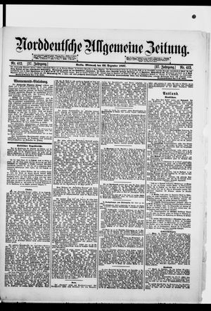 Norddeutsche allgemeine Zeitung vom 22.12.1897