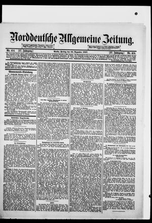 Norddeutsche allgemeine Zeitung vom 24.12.1897