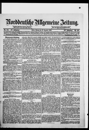 Norddeutsche allgemeine Zeitung vom 27.12.1897