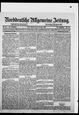 Norddeutsche allgemeine Zeitung vom 29.12.1897