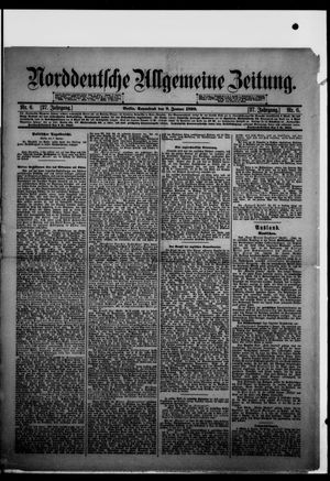 Norddeutsche allgemeine Zeitung vom 08.01.1898