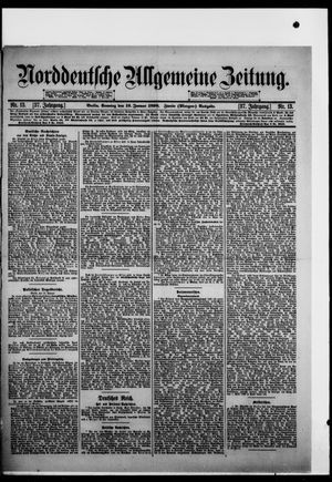 Norddeutsche allgemeine Zeitung on Jan 16, 1898