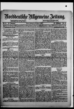 Norddeutsche allgemeine Zeitung on Jan 18, 1898