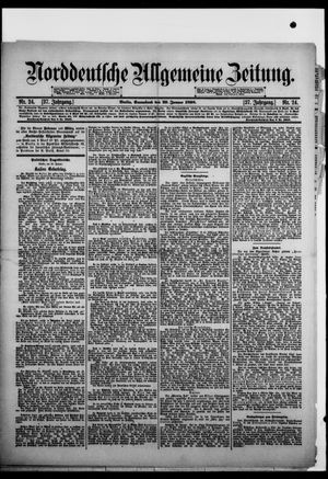 Norddeutsche allgemeine Zeitung vom 29.01.1898