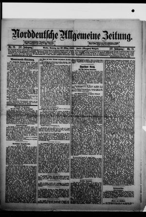 Norddeutsche allgemeine Zeitung on Mar 27, 1898