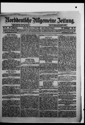Norddeutsche allgemeine Zeitung vom 03.04.1898
