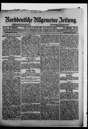 Norddeutsche allgemeine Zeitung on Apr 10, 1898