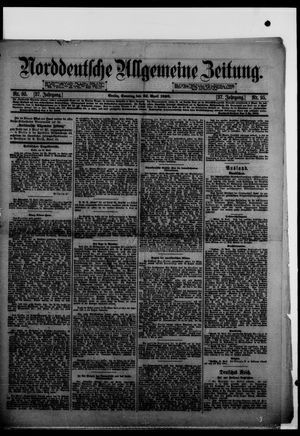 Norddeutsche allgemeine Zeitung vom 24.04.1898
