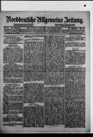 Norddeutsche allgemeine Zeitung vom 15.05.1898