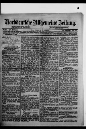 Norddeutsche allgemeine Zeitung vom 18.05.1898